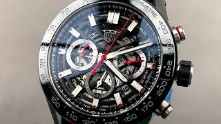 TAG Heuer Carrera Calibre Heuer 02 CBG2A10FT6168 TAG Heuer Watch Review [upl. by Ailin444]