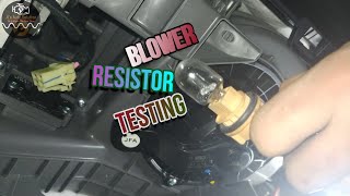 How to Verify a Bad Blower Resistor [upl. by Ane]