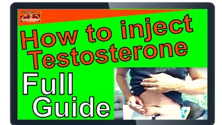 How To Inject Testosterone By Yourself  TRT Start to Finish [upl. by Herries]