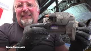 Toyota Matrix starter replacement tips amp tricks [upl. by Yrrak]