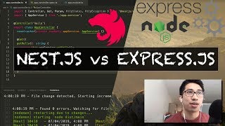 Nestjs vs Expressjs  Part 1 [upl. by Neelik]