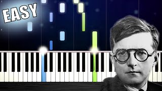 Shostakovich  The Second Waltz  EASY Piano Tutorial by PlutaX [upl. by Platas]