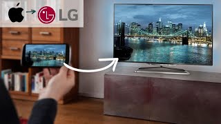 How to screen mirror iPhone to a LG Smart TV [upl. by Ahsinelg325]