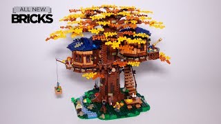 Lego Ideas 21318 Treehouse Speed Build [upl. by Xino]