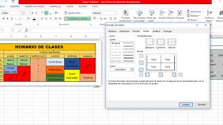 Como Hacer Horario de Clases en Excel [upl. by Sibella]