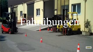 Ausbildung für Gabelstaplerfahrer  Fahrübungen [upl. by Nahshon32]