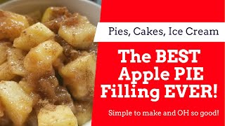 Best Apple Pie Filling Ever FULL RECIPE amp CORNSTARCH AMOUNT IS IN DESCRIPTION BOX D [upl. by Dove]