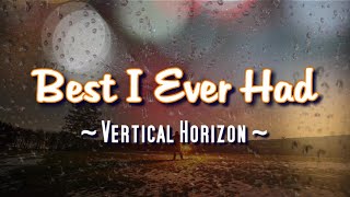 Best I Ever Had  KARAOKE VERSION  Vertical Horizon [upl. by Karissa]