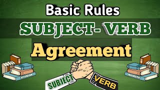 SUBJECT VERB AGREEMENT  BASIC RULES  ENGLISH GRAMMAR  Yourdaisteny [upl. by Novaj]