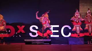 Yakshagana  Vidushi Mahima S Rao and Team  TEDxSJEC [upl. by Einnig]