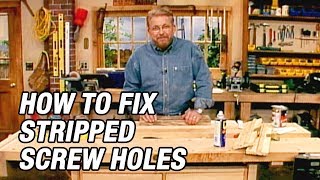 How to Fix Stripped Screw Holes [upl. by Mloc]