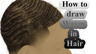 How to draw hair waves [upl. by Bird]