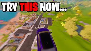 Fortnite Car FLIGHT Glitch HOW TO [upl. by Aifos]