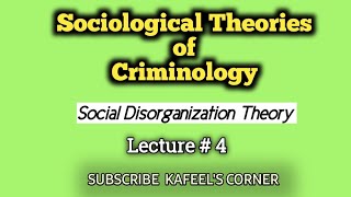 Sociological Theories Criminology  Social Disorganization Theory  CSS [upl. by Awhsoj]