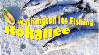 Washington Ice Fishing Kokanee [upl. by Junji245]