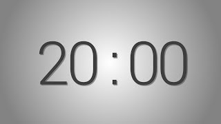 20 Minutes countdown Timer  Beep at the end  Simple Timer twenty min [upl. by Aicilif404]