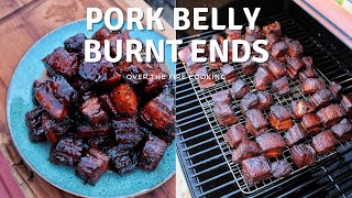 Pork Belly Burnt Ends Recipe  Over The Fire Cooking shorts [upl. by Siekram]