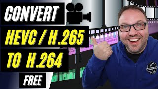 🎥 How to Convert HEVC H265 to H264  Free  HandBrake [upl. by Adnir]