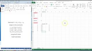 Solving Linear Programming Problem using Excels Solver [upl. by Anidnamra]