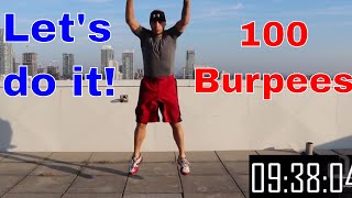 100 Burpee Workout  Lets do it Together [upl. by Liagibba]