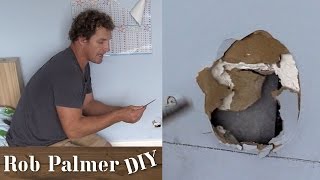 How to Fix a Hole In the Wall  DIY Tip [upl. by Laikeze]