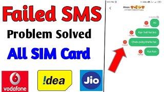 How To Fix Message Not Sent Error Android  SMS Sending Failed  SMS Not Sending Problem In Android [upl. by Gona]