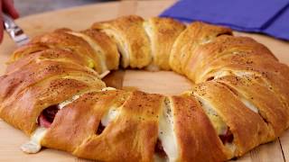 Spicy Italian Crescent Ring  Pillsbury Recipe [upl. by Jamima]