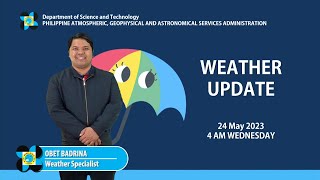 Public Weather Forecast issued at 400 AM  May 24 2023 [upl. by Gerardo]