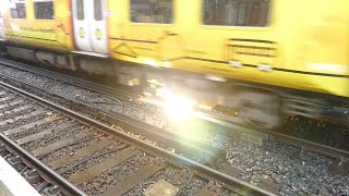 Merseyrail 507 009 making arcs at Birkdale station [upl. by Roumell543]