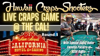 Live Craps Game at The California Hotel and Casino in Las Vegas [upl. by Ecirtnas991]