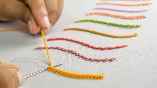 10 Most Strange Hand Embroidery Stitches for Beginners [upl. by Araic784]