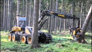 Ponsse Ergo 8w Harvester im Starkholz [upl. by Doralynne]