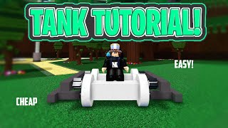 easy and simple tank tutorial l Build A Boat For Treasure ROBLOX tutorials [upl. by Eachelle]