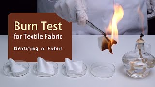 Burn Test for Fabric Identification [upl. by Anallese932]