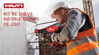 Hilti HIT RE 500 Instrucciones de uso [upl. by Adieren]