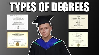 Different Types Of Degrees Explained Associates Bachelors Masters Doctorate and Professional [upl. by Perceval]