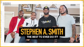 First Takes Stephen A Smith on Fame Kyrie Iverson Dating amp Being 1 on Sports TV  The Pivot [upl. by Eeleimaj776]