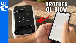 Brother QL810W Label Printer Review amp Demo [upl. by Dyann]