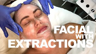 Facial with Extractions  Kelly Rose Medical Aesthetician  West End Plastic Surgery [upl. by Ayama432]