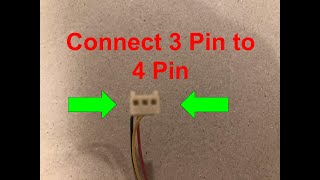 How to connect a 3 pin CPU fan to a 4 pin connector [upl. by Rebecka]