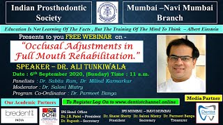 Occlusal Adjustments in Full Mouth Rehabilitation  A Lecture by Dr Ali Tunkiwala [upl. by Meekar]