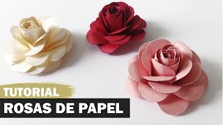 Como fazer uma rosa de papel [upl. by Venus]