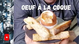 loeuf à la coque  A table Juju [upl. by Aneekahs]