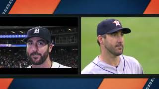 Justin Verlander gets Emotional after watching Tigers Tribute Video [upl. by Rider]