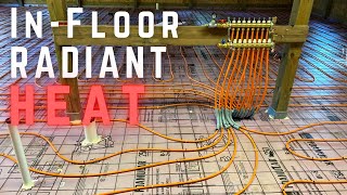 Installing Infloor Radiant Heat  Dream Workshop Build 2  How To DIY [upl. by Lekzehcey]