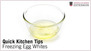 Quick Kitchen Tips Freezing Egg Whites [upl. by Zora]