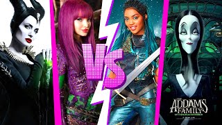 Mal and Maleficent vs Uma and Morticia  PRINCESS RAP BATTLES [upl. by Brezin]