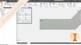 Inventor 101 Rectangular Pattern [upl. by Euv643]