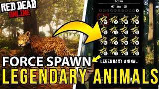 How To Force Spawn Legendary Animals in Red Dead Online [upl. by Zetneuq]