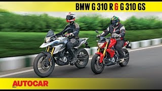 BMW G 310 R and G 310 GS  First Ride Review  Autocar India [upl. by Naujek286]